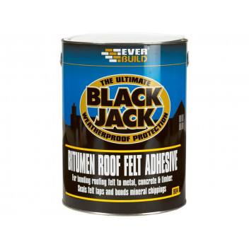 Everbuild Black Jack 904 Bitumen Roof Felt Adhesive 5 litre
