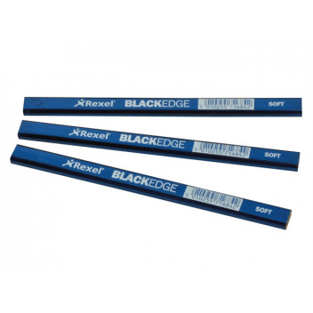 Blackedge Carpenter\'s Pencils - Blue / Soft (Card 12)