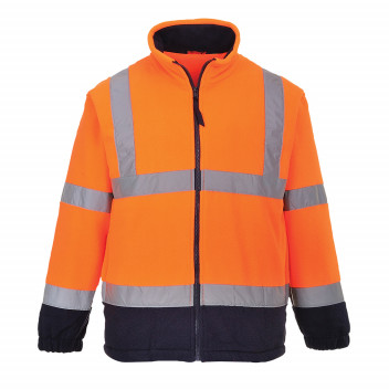 F301 Hi-Vis Two Tone Fleece Orange/Navy Large