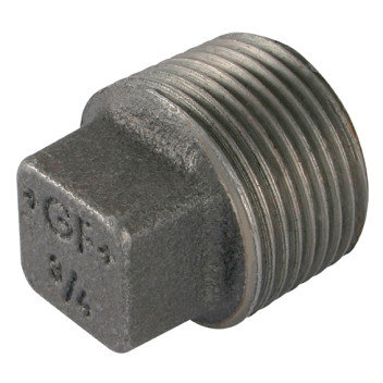 2\" BSPT MALE SOLID PLUG BLACK GF291S