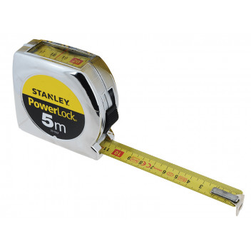Stanley Tools PowerLock Top Reader Tape 5m (Width 19mm)