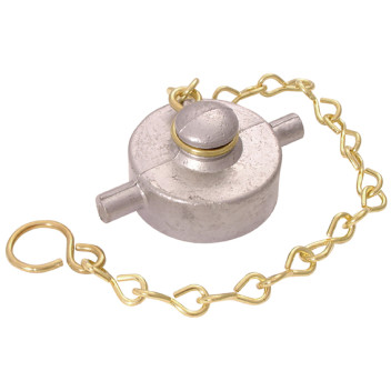 2.1/2\" BSPP FEM ALLOY BLANK CAP AND CHAIN