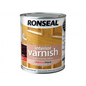 Ronseal Interior Varnish Quick Dry Gloss Walnut 750ml