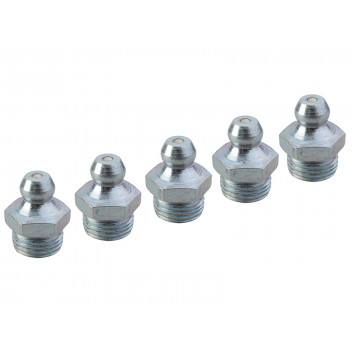 Faithfull Grease Nipple Straight 1/8in BSP (Pack 5)