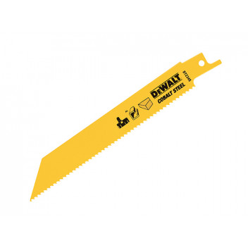 DEWALT Cobalt Steel Sabre Blade General Purpose 152mm Pack of 5