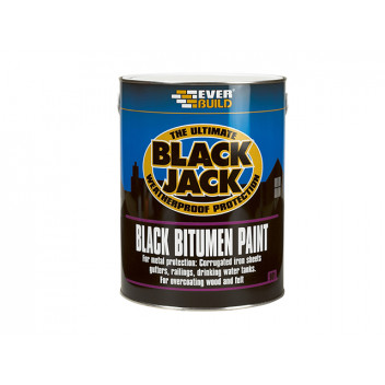 Everbuild Black Jack 901 Black Bitumen Paint 5 litre