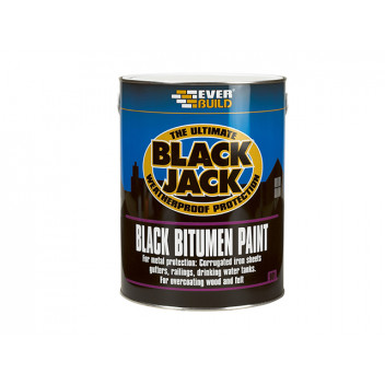 Everbuild Black Jack 901 Black Bitumen Paint 5 litre