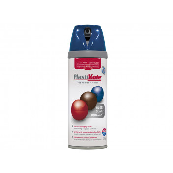PlastiKote Twist & Spray Gloss Royal Blue 400ml
