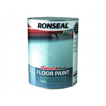 Ronseal Diamond Hard Floor Paint Satin Slate 5 litre