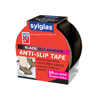 Sylglas Anti-Slip Tape 50mm x 3m Black