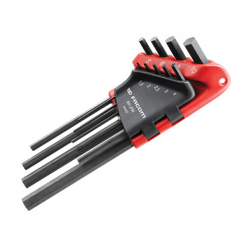 Facom 83H.JP9A Hexagon Key Long Arm Set of 9 Metric (1.5-10mm)