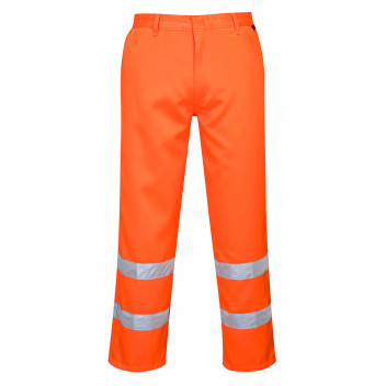 E041 Hi-Vis Poly-cotton Trousers Orange Large