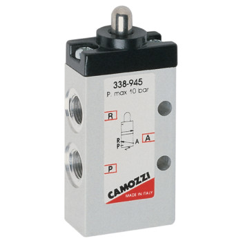 1/8 3/2 PLUNGER SPRING RETURN VALVE