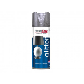 PlastiKote Glitter Effect Spray Silver 400ml