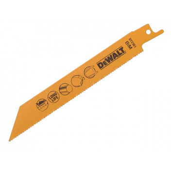 DEWALT Bi-Metal Metal Cutting Reciprocating Blade 152mm Pack of 5