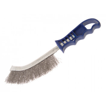 Faithfull Wire Scratch Brush Stainless Steel Blue Handle