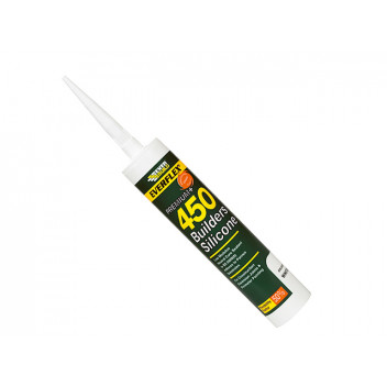 Everbuild 450 Builders Silicone Sealant Buff 300ml