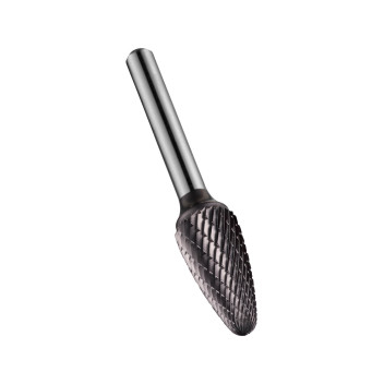 3mm Carbide Rotary Burr, TiAlN Coated, Ball Nosed Tree, Shape F (P811C)