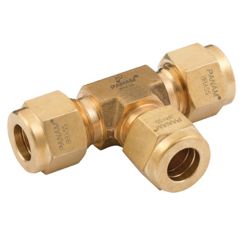 UNION TEE 22 OD BRASS