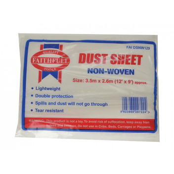 Faithfull Non-Woven Dust Sheet 3.6 x 2.4m