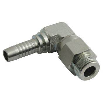 7/8\" SAE Male O-Ring Boss x Hose Tail 90? Elbow