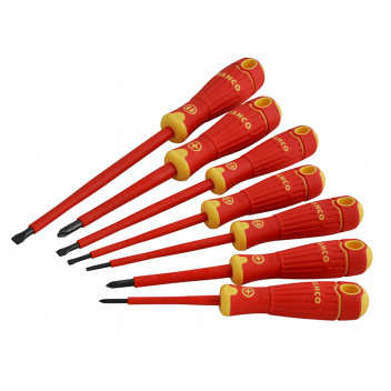 Bahco BAHCOFIT Insulated Screwdriver Set, 7 Piece SL/PH