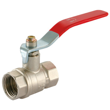 1/4\"BSPF BrassNiPlated Red Handle