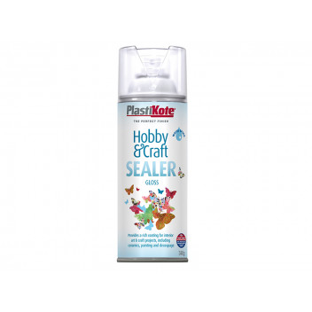 PlastiKote Hobby & Craft Sealer Spray Clear Gloss 400ml