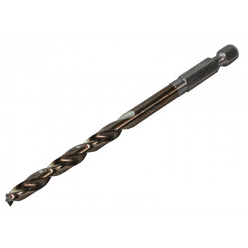 Faithfull HSSE M35 Cobalt Quick-Change Impact Drill Bit 2.5mm OL:73mm WL:30mm