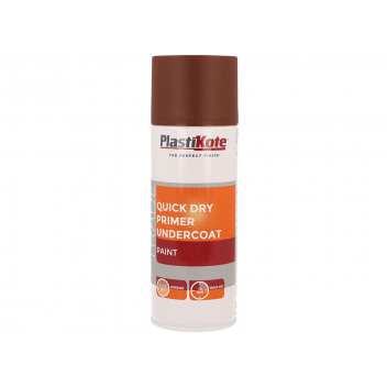 PlastiKote Trade Quick Dry Primer Spray Red Oxide 400ml
