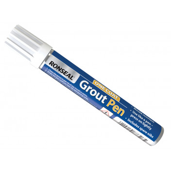 Ronseal One Coat Grout Pen Brilliant White 7ml