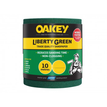 Oakey Liberty Green Sanding Roll 115mm x 10m Extra Coarse 40G