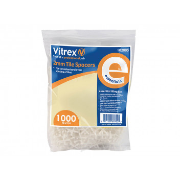 Vitrex Essential Tile Spacers 2mm (Pack 1000)