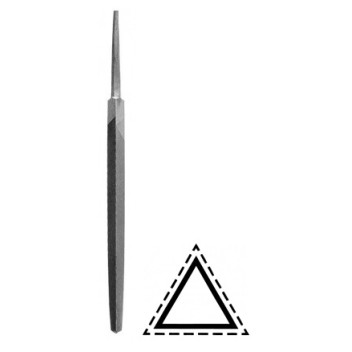 4\" Three Square Bastard Cut  Engineers Files