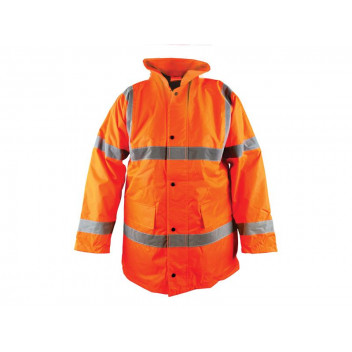 Scan Hi-Vis Orange Motorway Jacket - M (41in)