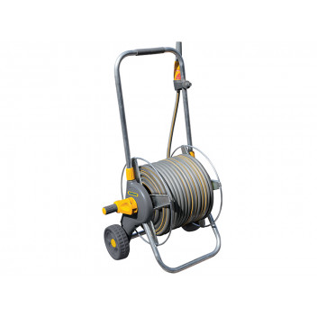 Hozelock 2436 60m Metal Pro Hose Cart & 30m of 12.5mm Hose