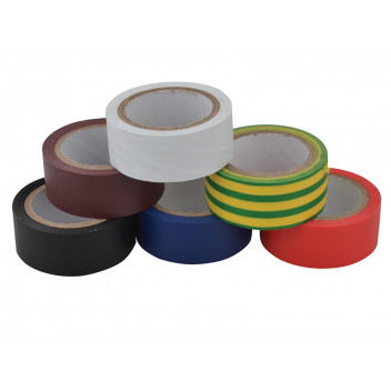 Unibond Electrical Tape (6 Colour Pack) 19mm x 3.5m