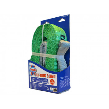 Faithfull Lifting Sling Green 2 Tonne 60mm x 3m