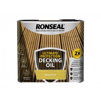 Ronseal Ultimate Protection Decking Oil Natural Pine 2.5 litre