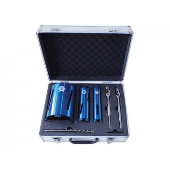 Faithfull Diamond Core Drill Kit & Case Set of 7