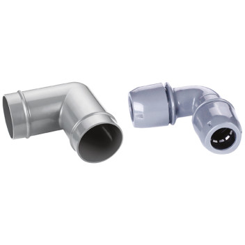 84MM 90? ELBOW AIRPIPE LUGGED CONNECTOR