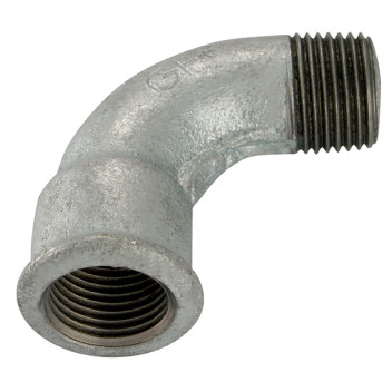 3/8\" BSP/T MALE/F SHORT BEND GALVANISED GF1AG