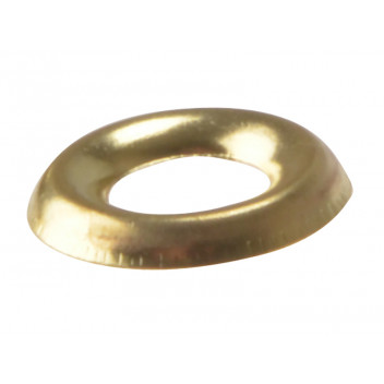 ForgeFix Screw Cup Washers Solid Brass Polished No.8 Bag 200