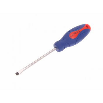 Faithfull Soft Grip Screwdriver Flared Slotted Tip 5.5 x 100mm