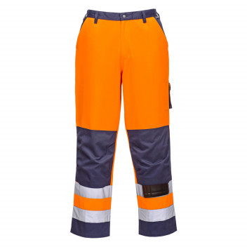 TX51 Lyon Hi-Vis Trousers Orange/Navy Small