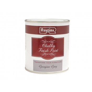 Rustins Chalky Finish Paint Georgian Grey 250ml