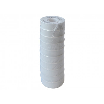 Faithfull P.T.F.E Tape 12mm x 12m White (Pack 10)