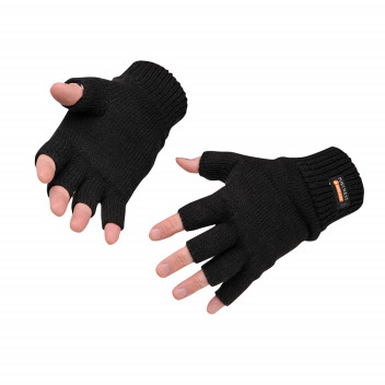 GL14 Fingerless Knit Insulatex Glove Black