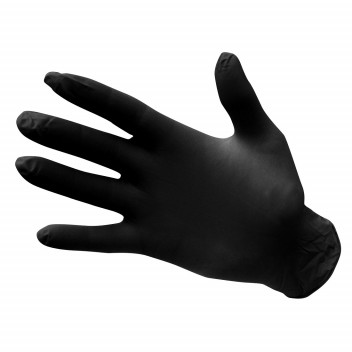 A925 Powder Free Nitrile Disposable Glove Black Medium