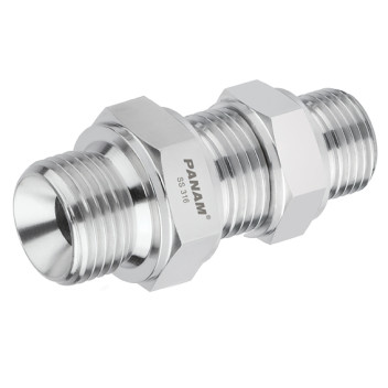 1\" BSP MALE BULKHEAD+L/NUT 316 ST/ST